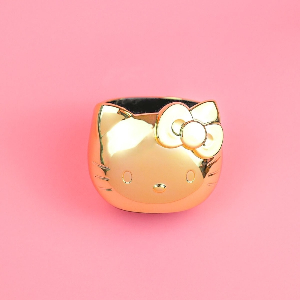 Sanrio Hello Kitty 2021 Shiny Gold Desk Cup (NEW)